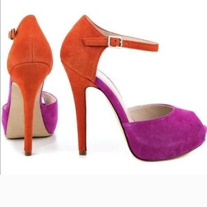 BCBG Orange and Purple Women's Heels